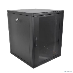 Шкаф коммутационный ЦМО (ШРН-М-15.500-9005) настенный 15U 600x520 мм пер. дв. стекл. 130 кг черный 456 мм 24.66 кг 180 град. 745 мм, фото4