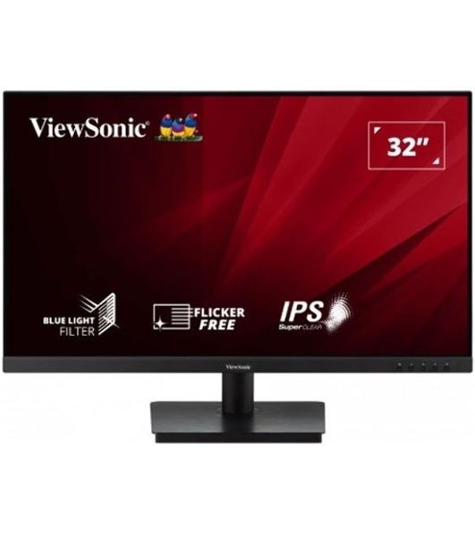 Монитор 31.5' ViewSonic VA3209-2K-MHD IPS 2560x1440, 75 Гц, 4 мс, 16:9, 250 кд/м², 2xHDMI, 1xDP, 2x2.5 Вт, черный