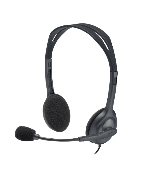 Гарнитура Logitech H111 чёрный, проводная, 3.5 мм