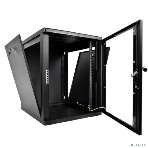 Шкаф коммутационный ЦМО (ШРН-М-15.500-9005) настенный 15U 600x520 мм пер. дв. стекл. 130 кг черный 456 мм 24.66 кг 180 град. 745 мм, фото3