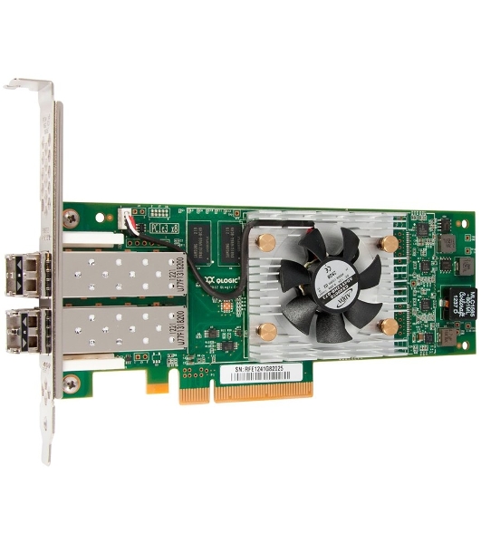 Контроллер Qlogic QLE2672-CK 16Gb Dual Port FC HBA x8 PCIe LC multi-mode optic