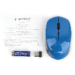 Мышь беспроводная Gembird MUSW-250-2 синий, 1600 dpi, радиоканал, USB, кнопки - 4, фото5
