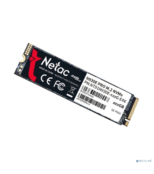 Накопитель SSD Netac N930E Pro, 512Gb, PCIe 3.0 x4, M.2 2280, NVMe, R/W 2080/1700