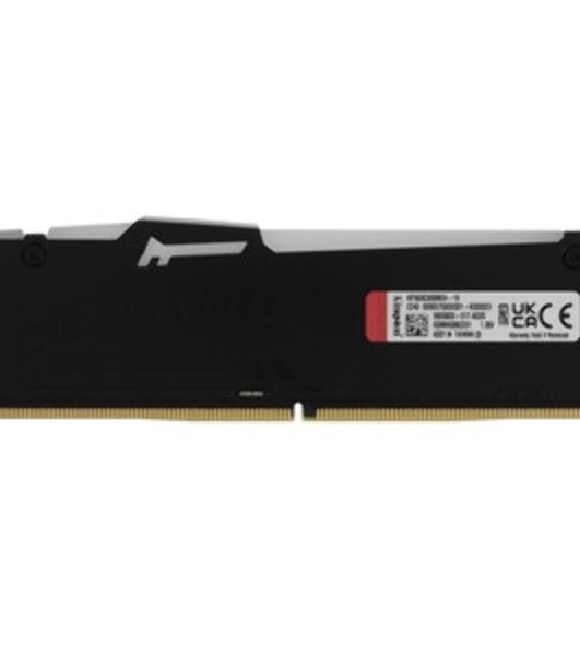 Оперативная память Kingston Fury Beast, DDR5, 16Gb (1x16Gb), 6000MHz, CL36, DIMM, с радиатором, RGB, белый
