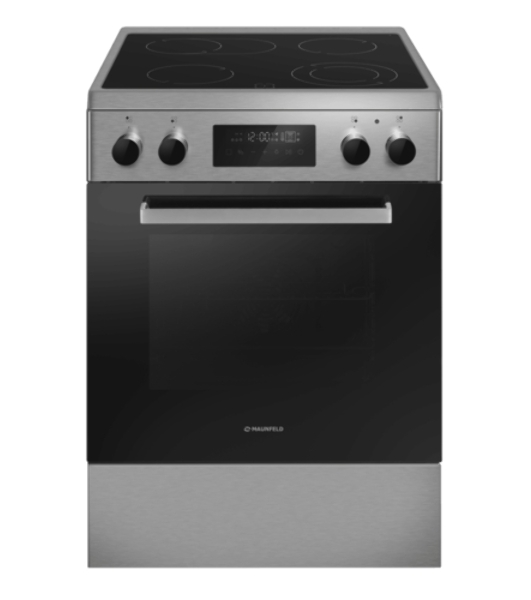 Плита электрическая Maunfeld MEC611CS09TD серебристый, конфорок 4 шт, духовка 59 л, 60 см x 85 см x 60 см
