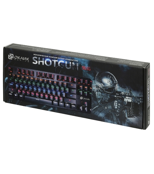 Клавиатура Oklick 969G Shotgun проводная, USB Type-A, чёрный