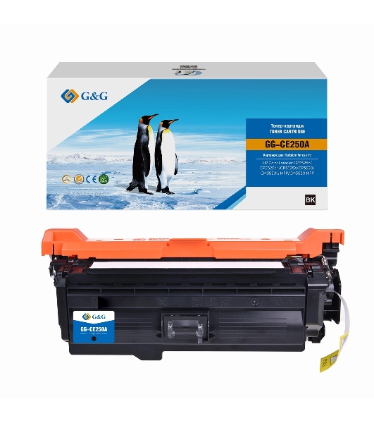 Картридж лазерный G&G GG-CE250A CE250A черный (5000 стр.) для HP CLJ CP3525n/CP3525dn/CP3525X/CP3520/CM3530fs MFP/CM3530 MFP
