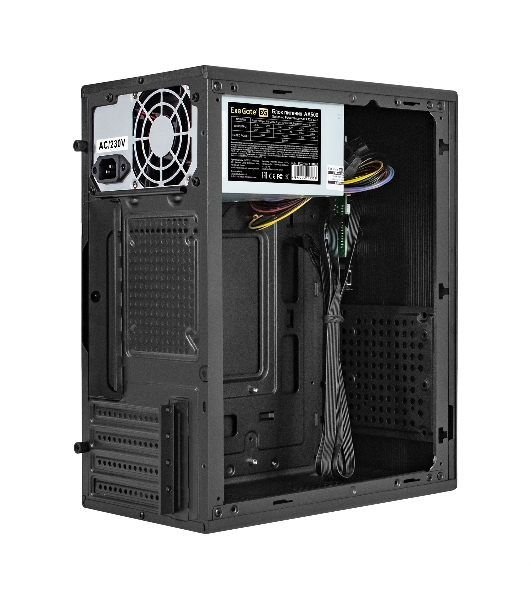 Компьютерный корпус Minitower ExeGate BAA-308MU2-AA500 (mATX, БП AA500 с вент. 8см, 1хUSB+2хUSB 3.0, HD Audio, черный)