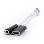 Переходник Cablexpert USB Type-C/Jack3.5 F+ Type-C F, черный, пакет (CCA-UC3.5F-02), фото4