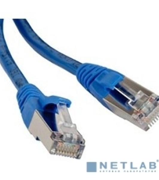 Патч-корд Hyperline PC-LPM-STP-RJ45-RJ45-C5e-1.5M-LSZH-BL Патч-корд F/­UTP, экранированный, Cat.5е, LSZH, 1.5 м, синий