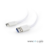 Кабель USB Cablexpert CCP-USB3-AMCM-6-W, USB3.0 AM/USB Type-C, 1.8м, белый, пакет, фото6