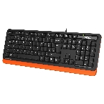 Клавиатура проводная A4Tech Fstyler FKS10, USB, черный/оранжевый, фото6