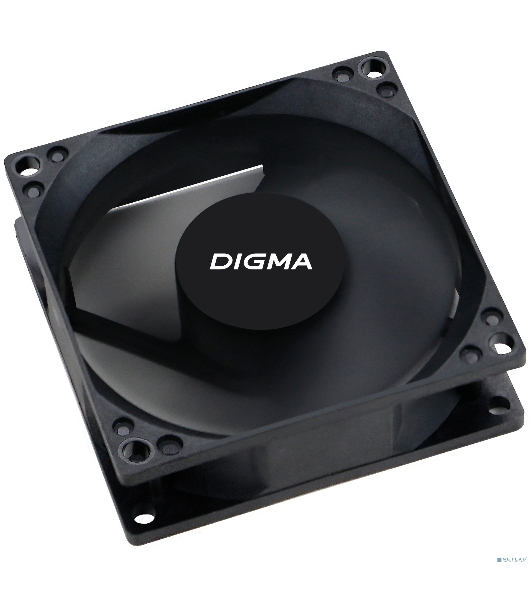 Вентилятор для корпуса Digma DFAN-80 черный, 80 мм, 1800 об/мин, 23 дБ, 4 pin