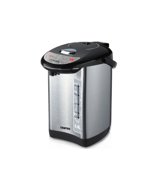 Термопот Centek CT-1083 (сталь) 5.0л, 750Вт, 3 способа подачи воды, двойная защита от перегрева