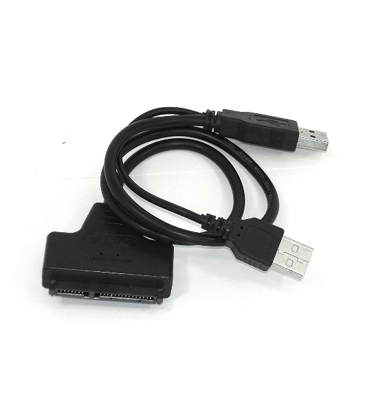 Переходник SATA на USB 2.0 на шнурке 30 см с индикаторами питания и чтения HDD DM-685