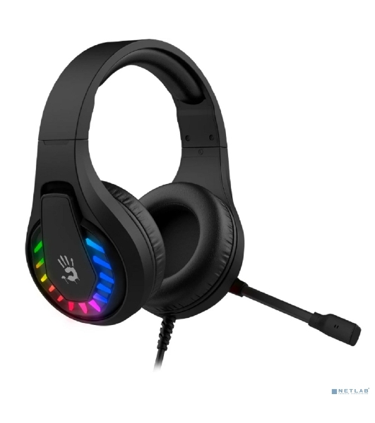 Гарнитура Bloody G230P чёрный, проводная, USB, подсветка