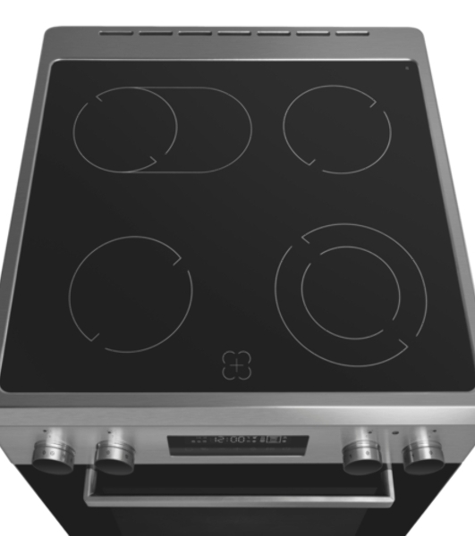 Плита электрическая Maunfeld MEC611CS09TD серебристый, конфорок 4 шт, духовка 59 л, 60 см x 85 см x 60 см
