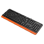 Клавиатура проводная A4Tech Fstyler FKS10, USB, черный/оранжевый, фото8