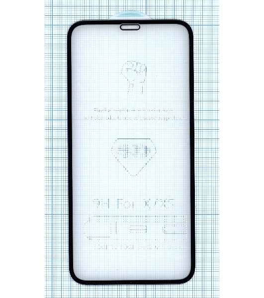 Защитное стекло 5D для Apple iPhone X черный