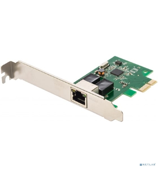 Сетевой адаптер Ethernet Gembird NIC-GX1 1000/100/10, PCI-express, чипсет RTL8111C