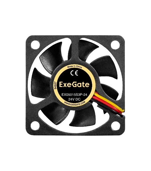 Вентилятор для корпуса ExeGate EX05015S3P-24 черный, 50 мм, 7000 об/мин, 36.8 дБ, 3 pin