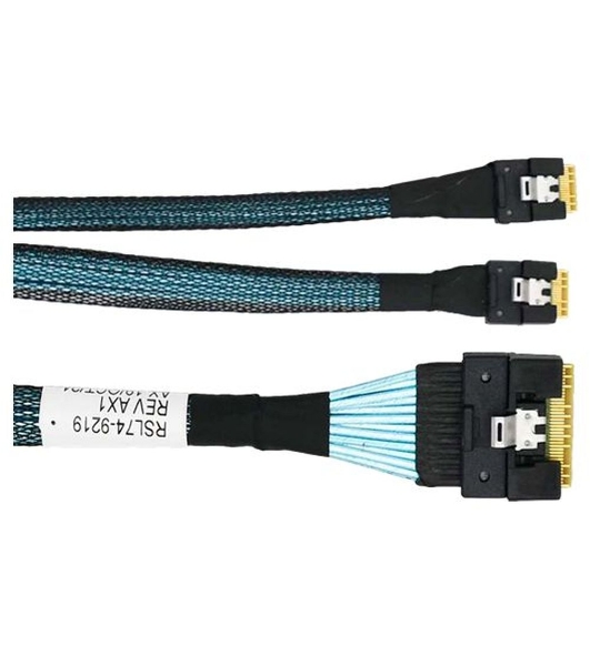 Кабель/SFF-8654 8i/SFF-8654 4i*2-0.8M