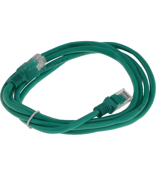 Патч-корд UTP Cablexpert cat.5e, 1.5м, литой, многожильный, зеленый