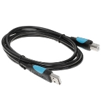 Кабель Vention USB 2.0 AM/BM - 1м. черный VAS-A16-B100, фото3