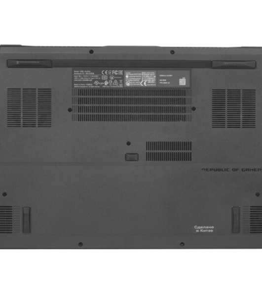 Клавиатура для ноутбука Asus ROG GU502 серебристая c подсветкой маленький энтер
