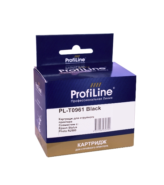 Картридж струйный ProfiLine PL-T0961 для принтеров Epson Stylus Photo R2880 с чернилами Black 11,4 мл
