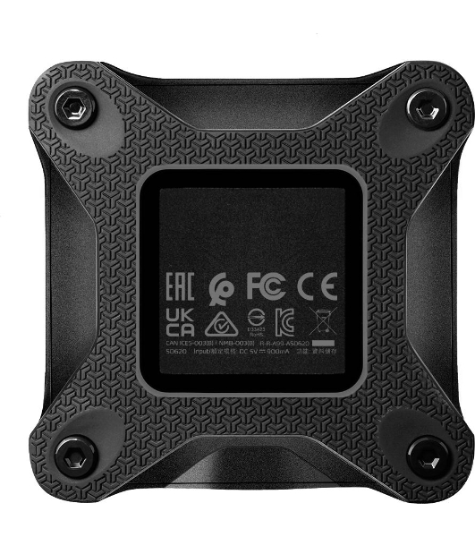Внешний SSD ADATA SD620, 1TB, USB 3.2 Gen 2 Type-A, R/W 550/480, черный