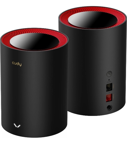 Бесшовный Mesh роутер Cudy M3000(2-PACK) AX3000 10/100/1000/2500BASE-T, белый (упак.:2шт)
