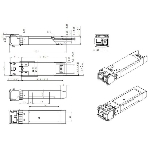 Модуль SNR SFP+ WDM, дальность до 3км (5dB), 1270нм, фото 1
