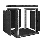 Шкаф телекоммуникационный 19' настенный 12U ExeGate EC-WM-12U.600.M.BLACK (19', 12U, 600x600x635 мм (ШхГхВ), передняя дверь металл, съемные боковые панели, пыле- и влагозащита IP23, черный RAL 9004), фото4