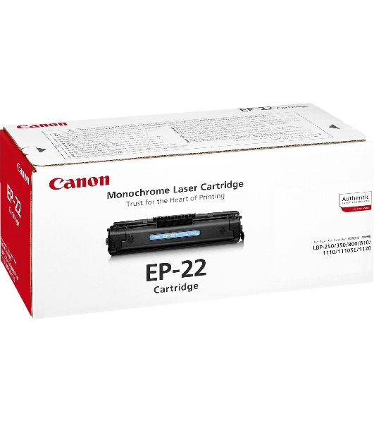 Картридж лазерный Canon EP-22 (1550A003, аналог HP C4092A) черный (2500 стр) для LBP 800/810/1120, HP LJ 1100/1100A/X, LJ 3200