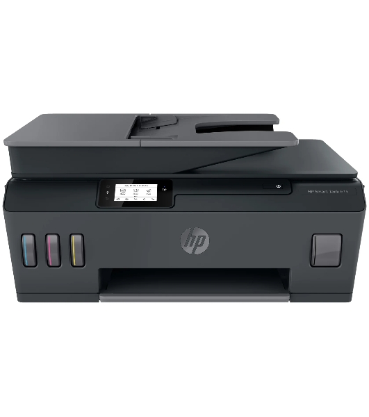 МФУ струйное HP Smart Tank 615 AiO (Y0F71A), A4, цветной, печ. до 22 стр/мин. (ч/б) до 16 стр/мин. (цвет), скан. до 5 стр/мин. (ч/б) 3 стр/мин. (цвет), 1200 x 1200 dpi (ч/б печать, скан.) 1200 x 4800 dpi (печать цвет), USB, Wi-Fi, BlueTooth, Air Print, Mopria