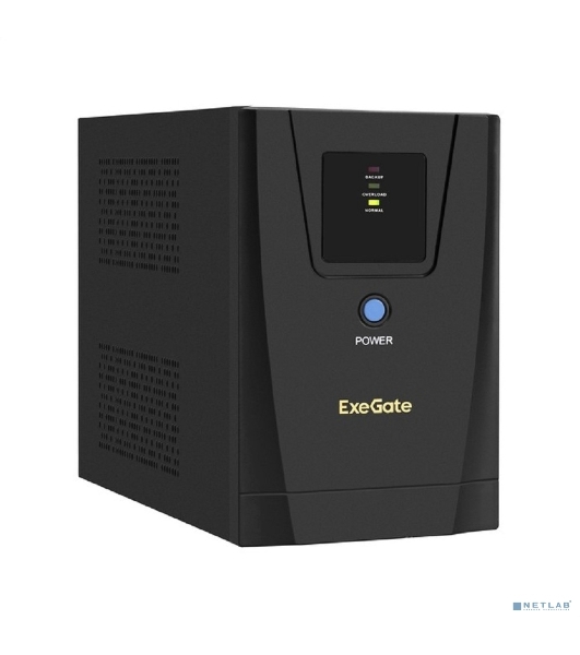 Источник бесперебойного питания ExeGate EX292802RUS SpecialPro UNB-1600.LED.AVR.2SH.3C13.USB 1600VA/950W, LED, AVR, 2*Schuko+3*C13, USB,съемн.кабель, металлический корпус, черный