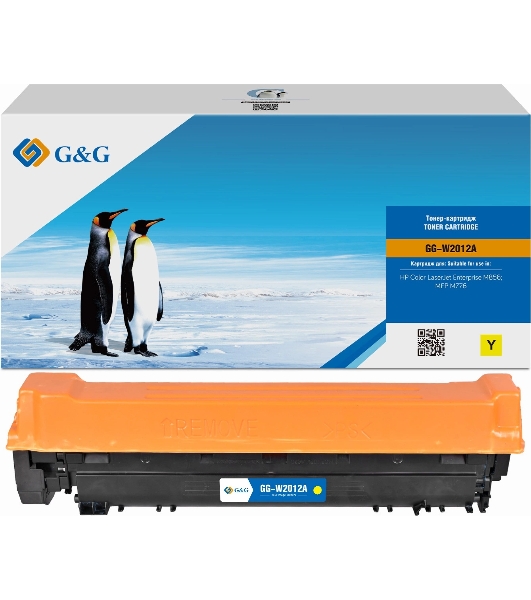 Картридж лазерный G&G GG-W2012A, W2012A (659A) желтый (13000 стр.) для HP CLJ Ent M856/MFP M776