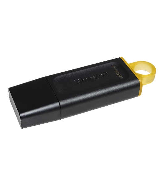 Флешка USB Kingston DataTraveler Exodia (DTX/128GB), 128Gb, USB 3.2 Gen 1, R/W 200/60, черный/желтый