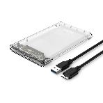 (OEM) Внешний корпус NETAC WH11 <NT07WH11-30СC> для HDD/SSD 2.5' SATA -> USB3.0 прозрачный, C to C cable, фото 1