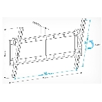 Кронштейн для телевизора Holder LCD-T6606 черный 42'-65' макс.60кг настенный наклон, фото2