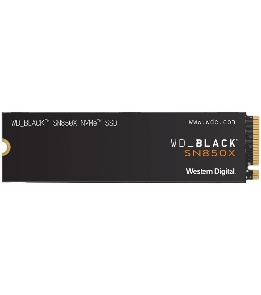 Накопитель SSD WD 1Tb Black SN850X, M.2(22x80мм), NVMe, PCIe 4.0 x4, 3D TLC, R/W 7300/6300Mb/s, IOPs 800 000/1 100 000, TbW 600, DWPD 0.3 (12 мес.)