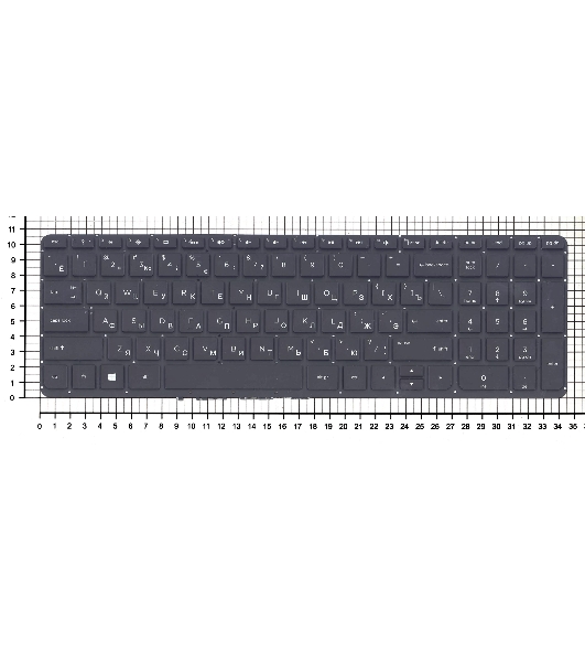 Клавиатура для ноутбука HP Pavilion 15-P 17-F черная с подсветкой