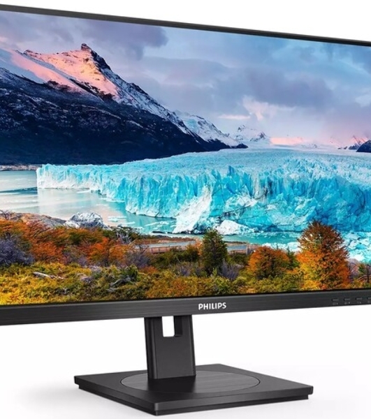 Монитор 23.8' PHILIPS 243S1/00 Black с поворотом экрана (IPS, 1920x1080, 75Hz, 4 ms, 178°/178°, 250 cd/m, 50M:1