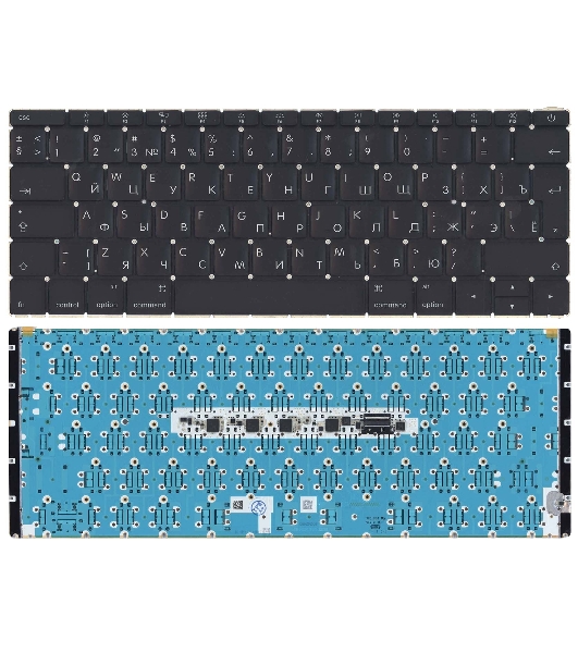 Клавиатура для ноутбука MacBook 12' A1534 2016+ Big Enter черная