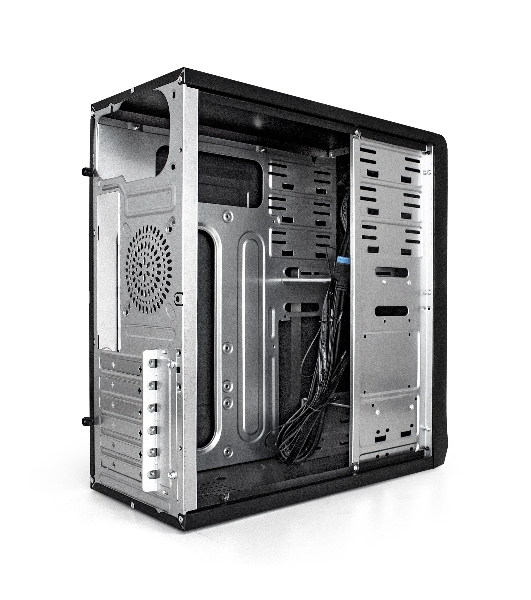Компьютерный корпус Miditower ExeGate CP-603 Black, ATX, (без БП), 2хUSB+2хUSB 3.0, Audio