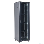 Напольный шкаф Rexant RAL 9005 19' 18U 600×600×987 (ШxГxВ), дверь стекло, металлическая задняя дверь, боковые съемные стенки, фото2