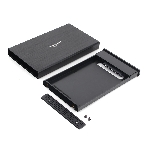 Внешний корпус 2.5' Gembird EE2-U3S-55, черный, USB 3.0, SATA, алюминий, фото 1