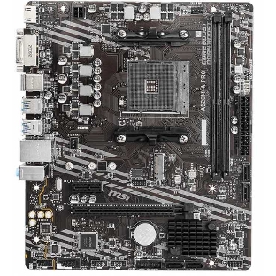 Материнская плата MSI A520M-A PRO, AM4, AMD A520, 2xDDR4, 4xSATA, 1xM.2, 1xPCIe 3.0 x16, 1xDVI-D, 1xHDMI, 1x 1Gb LAN, 2xUSB 2.0, 4xUSB 3.2 Gen 1, 3x3.5 мм, 7.1, mATX