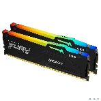Оперативная память Kingston Fury Beast, DDR5, 32Gb (2x16 Gb), 6400 MHz, CL32, радиатор, RGB, черный, фото11